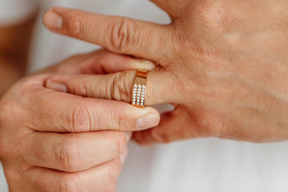 Men’s Ring with .33 Carat TW of Diamonds in 10kt Rose Gold