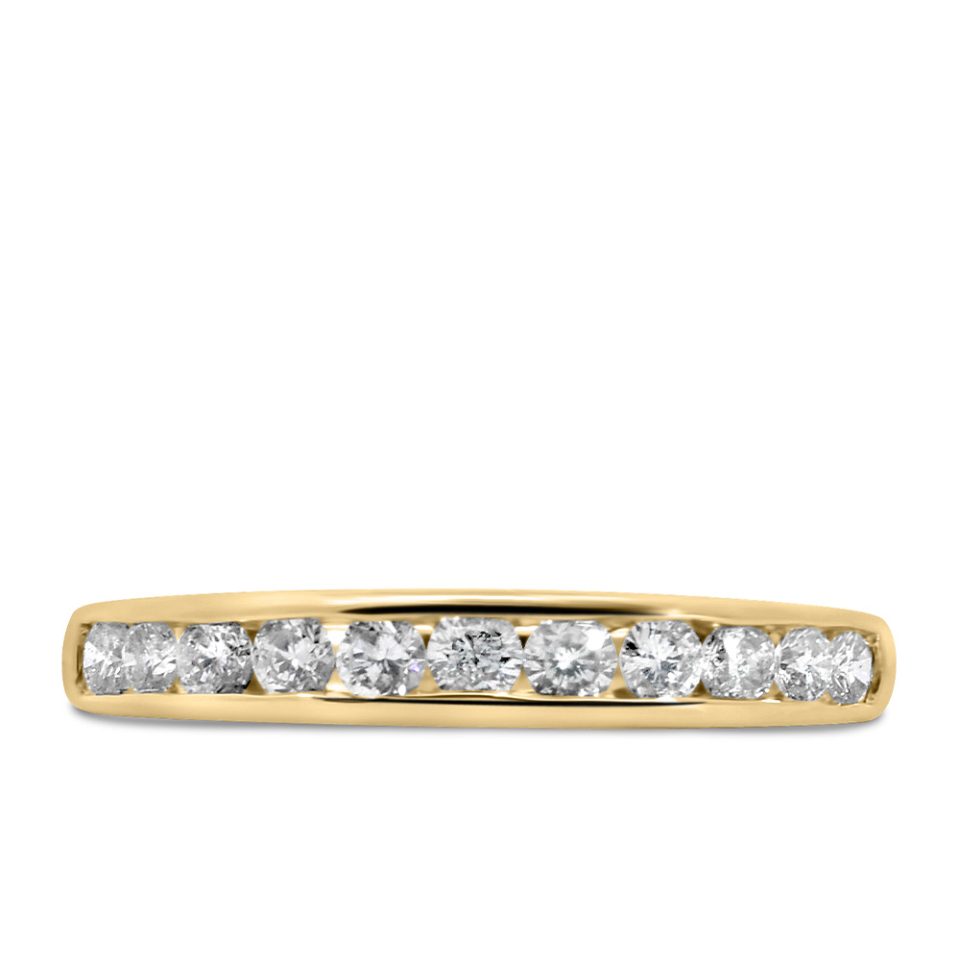 Wedding Band with .50 Carat TW of Diamonds in 14kt Yellow Gold