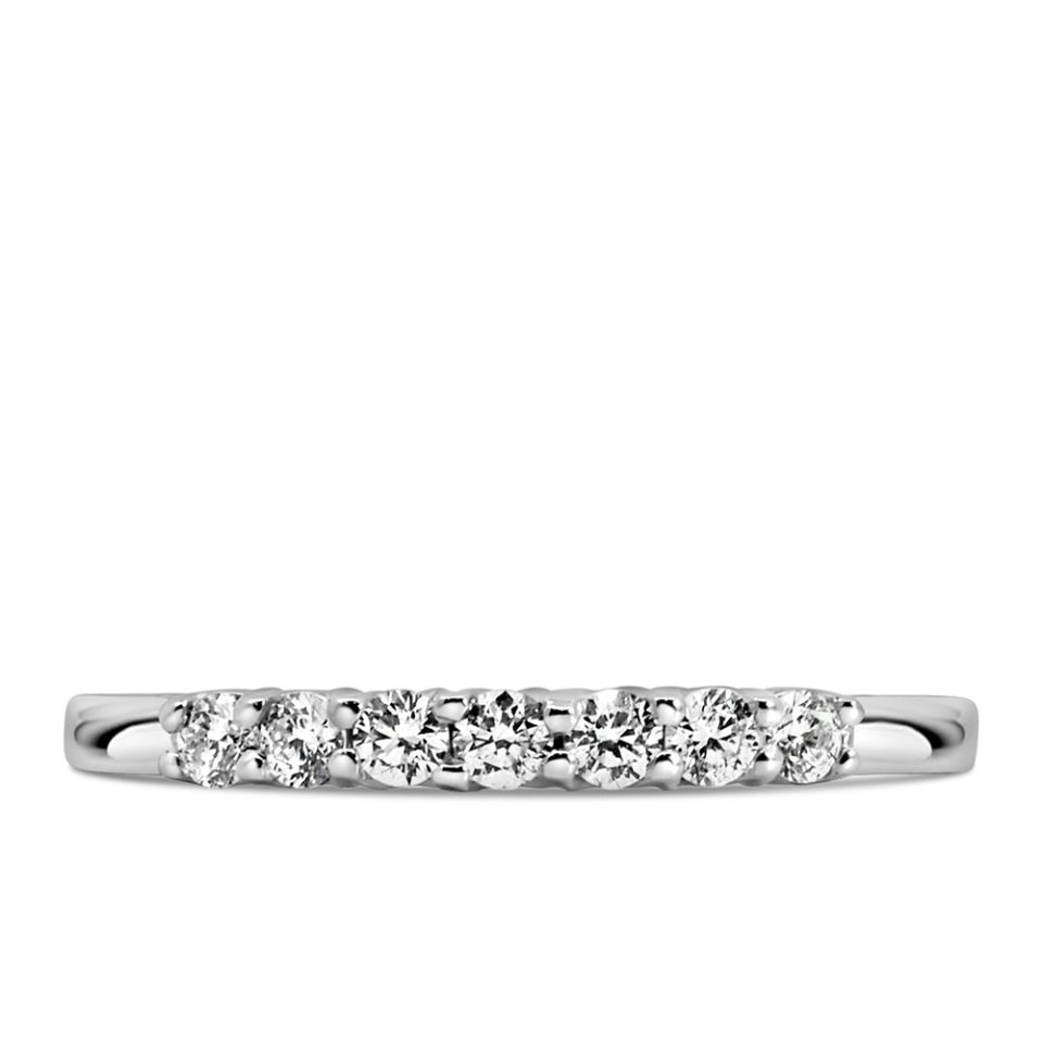 Wedding Ring with .20 Carat TW of Diamonds in 14kt White Gold