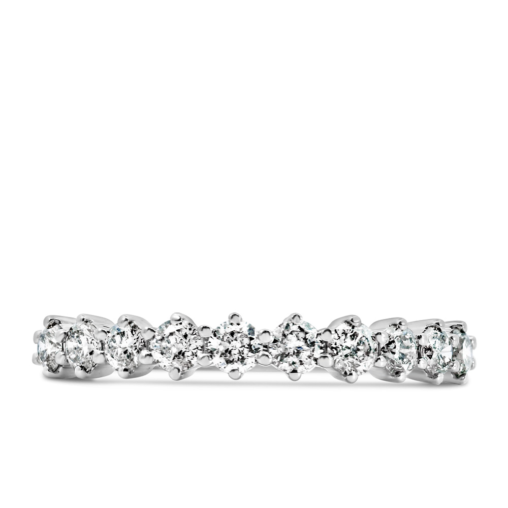 Lena Luxe Diamond Band with .60 Carat TW of Diamonds 14kt White Gold