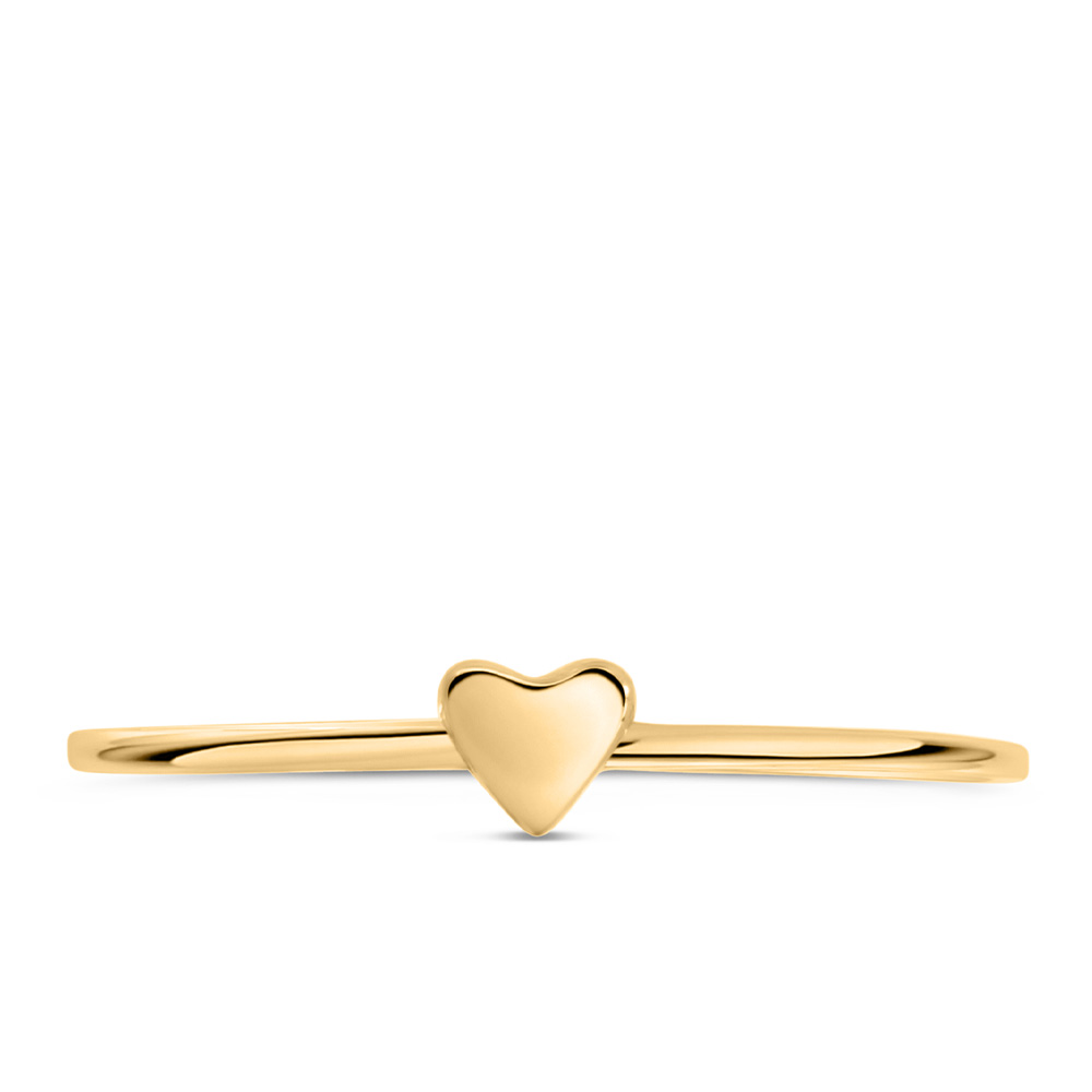 Everyday Stacking Mini Heart Ring 10kt Gold