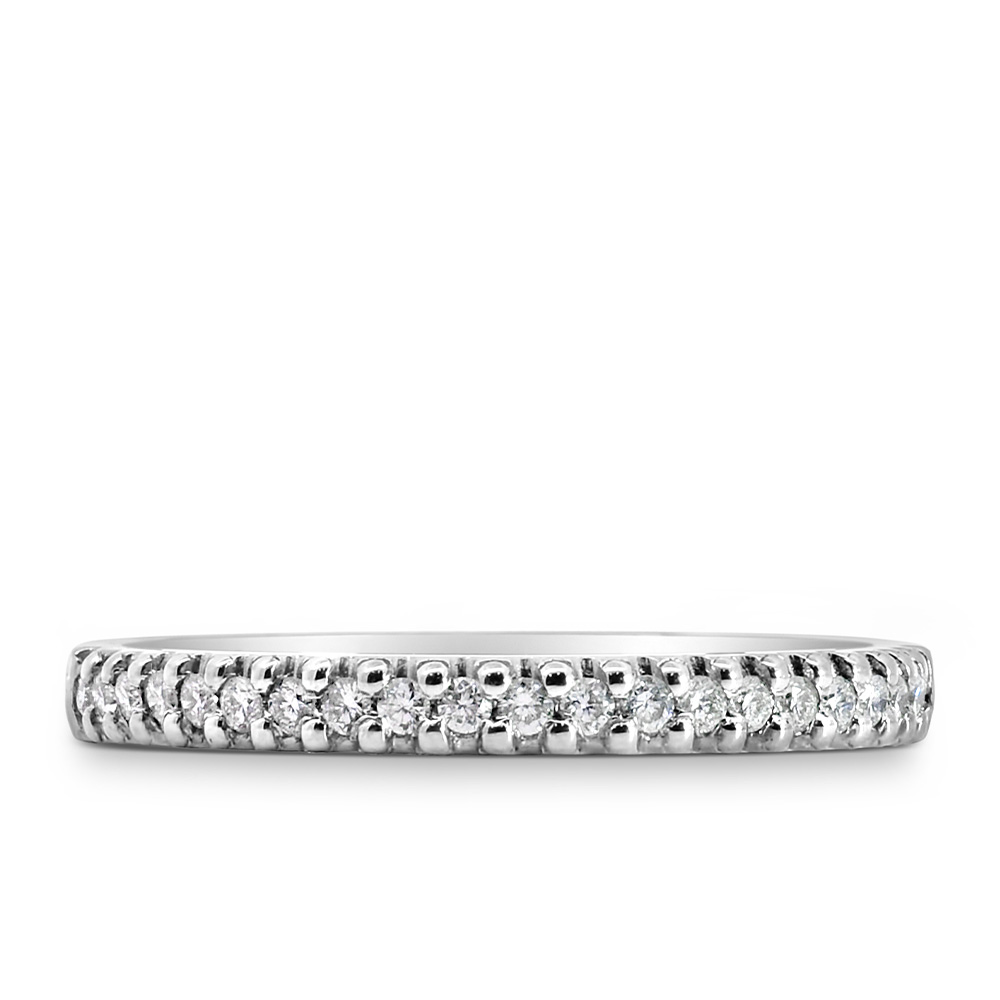 Matching Wedding Band with .26 Carat TW of Diamonds in 14kt White Gold