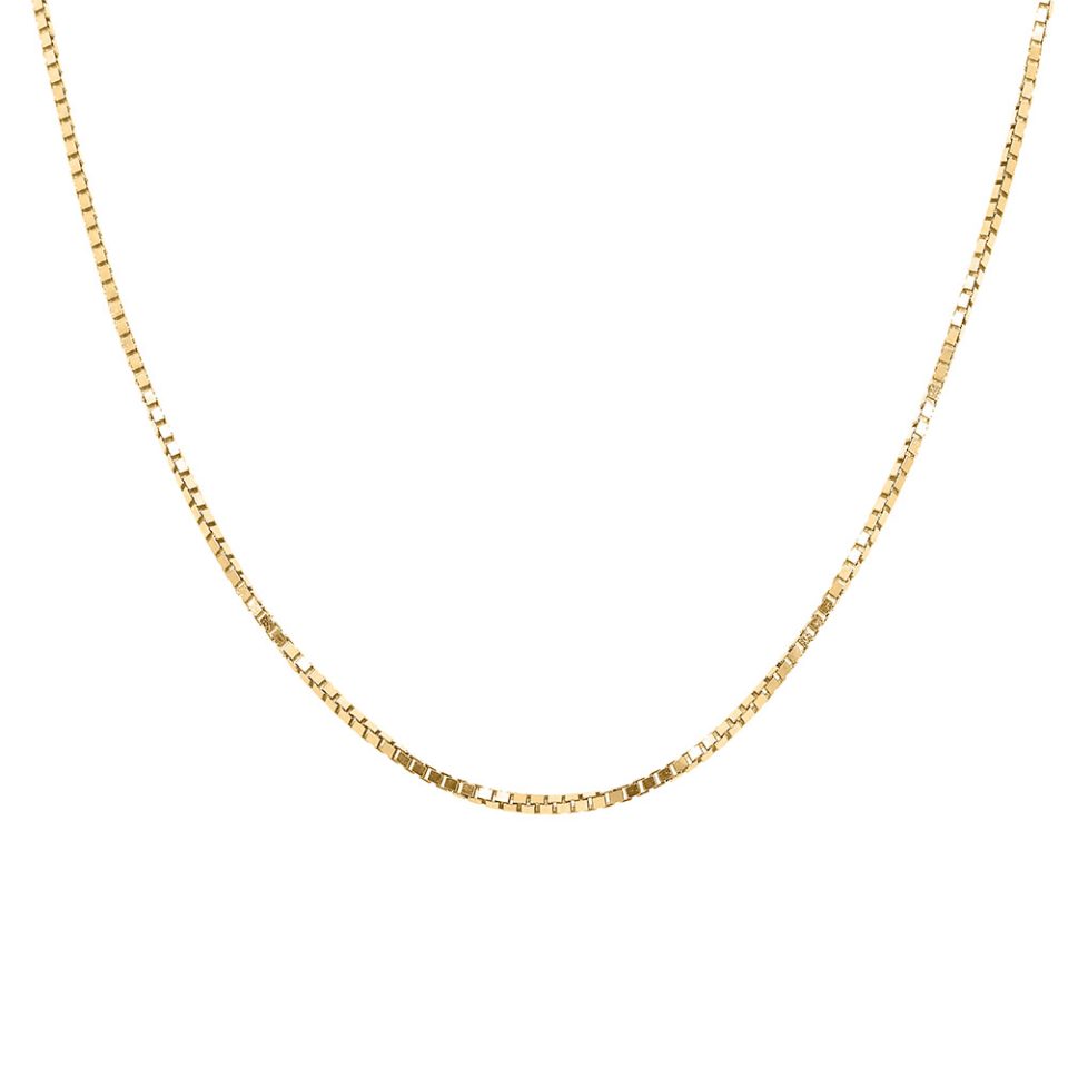 Box Chain in 10kt Yellow Gold