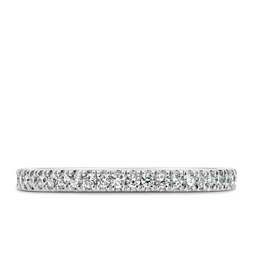Matching Band with .32 Carat TW of Lab Created Diamonds in 14kt White Gold