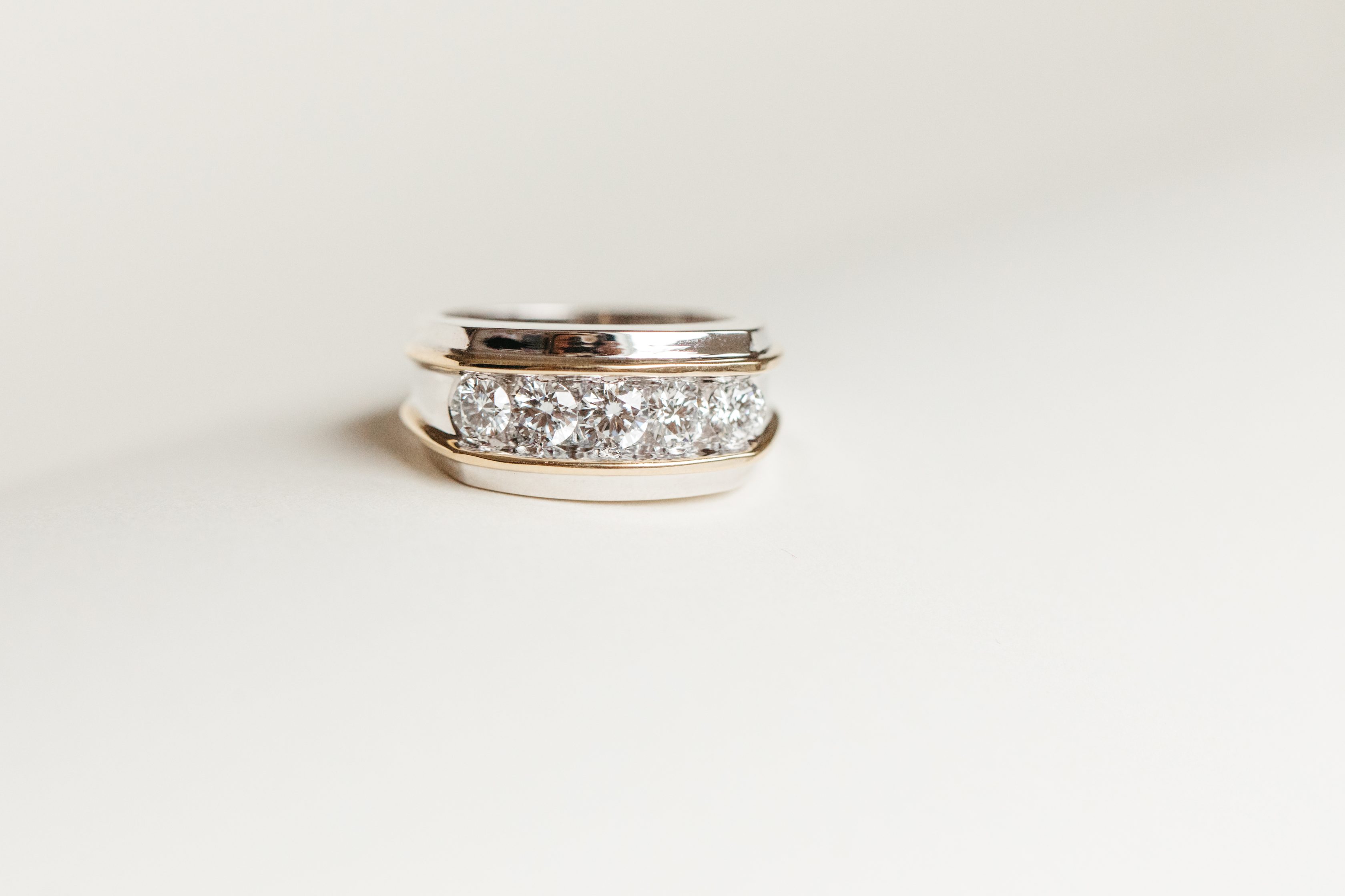 Men’s Ring with 1.50 Carat TW of Lab Created Diamonds 10kt White and Yellow Gold