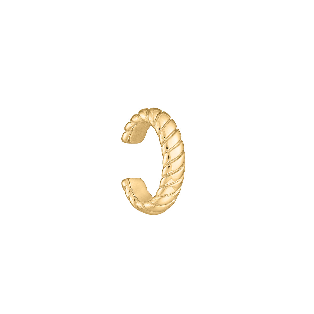 Rope Cuff Earring 10kt Yellow Gold