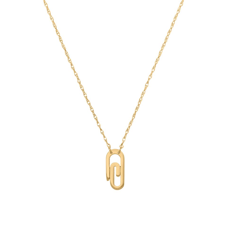 Paperclip Gold Necklace