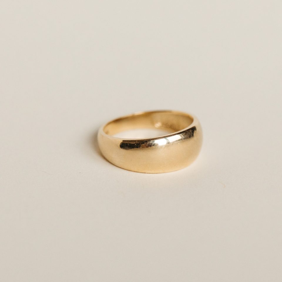 10KT Yellow Gold Dome Ring