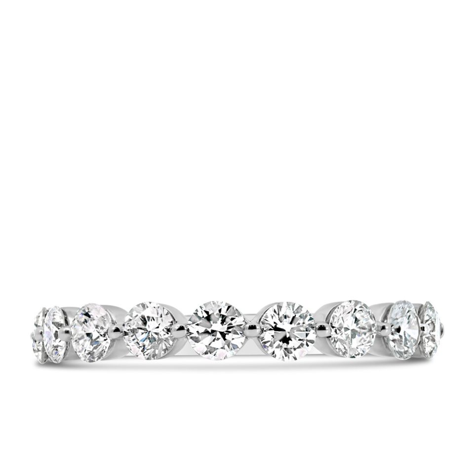 Wedding Band with 1.00 Carat TW of Lab Created Diamonds in 14kt White Gold
