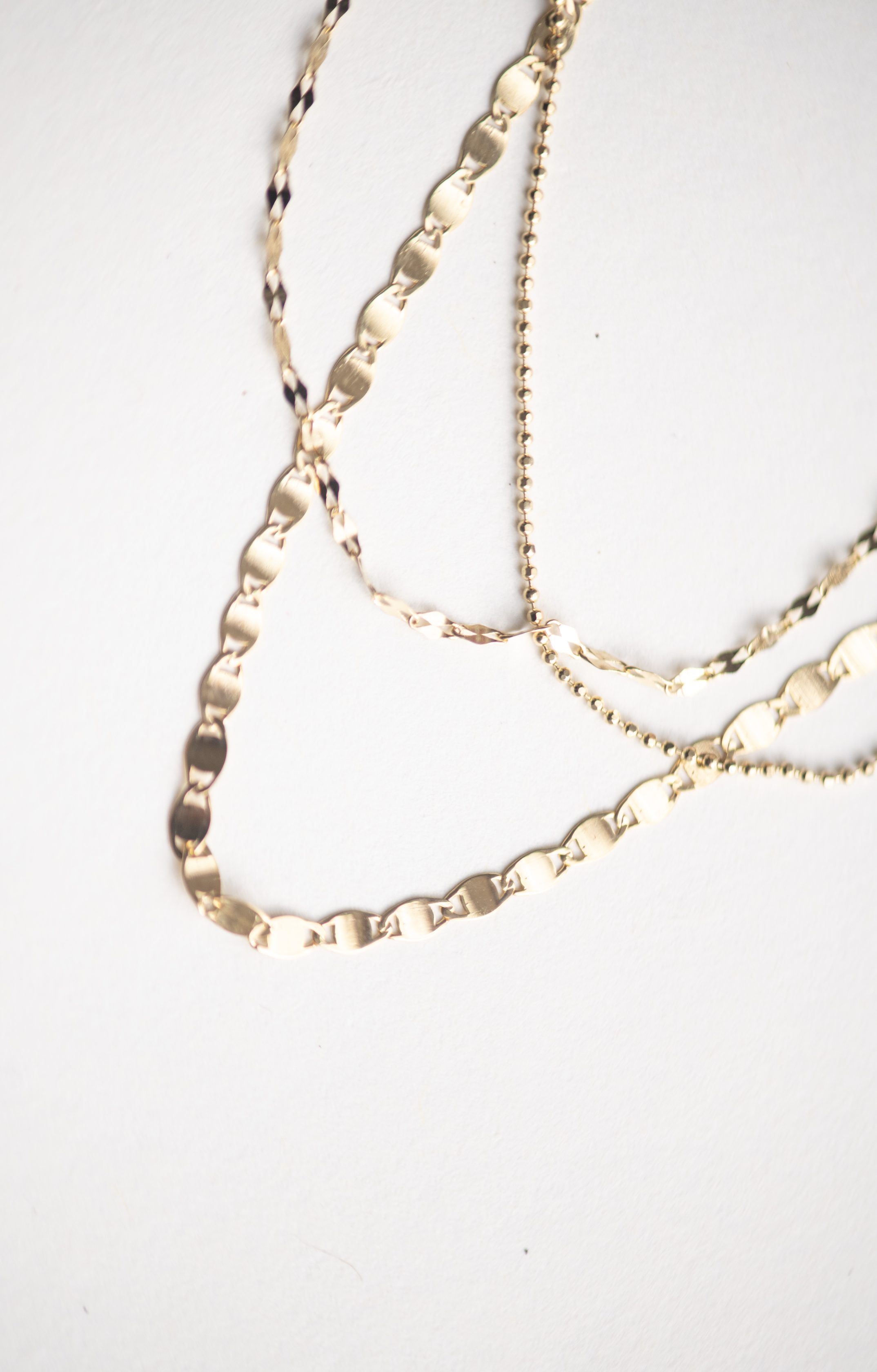 Triple Stacking Chain with Beaded