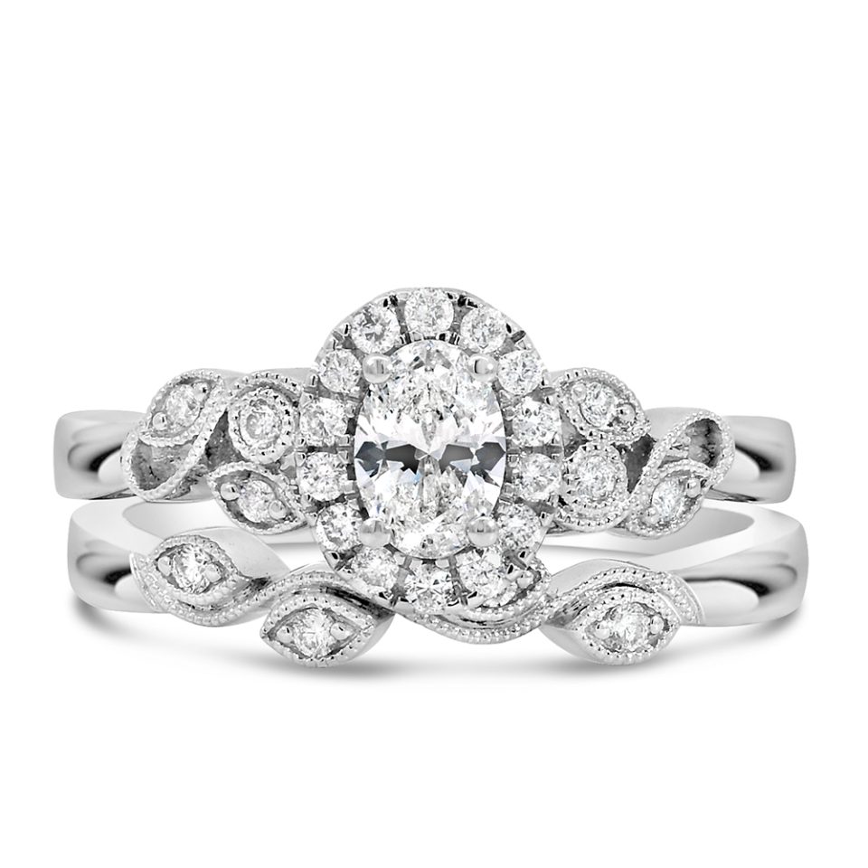 Ring with .63 Carat TW of Diamonds in 14kt White Gold