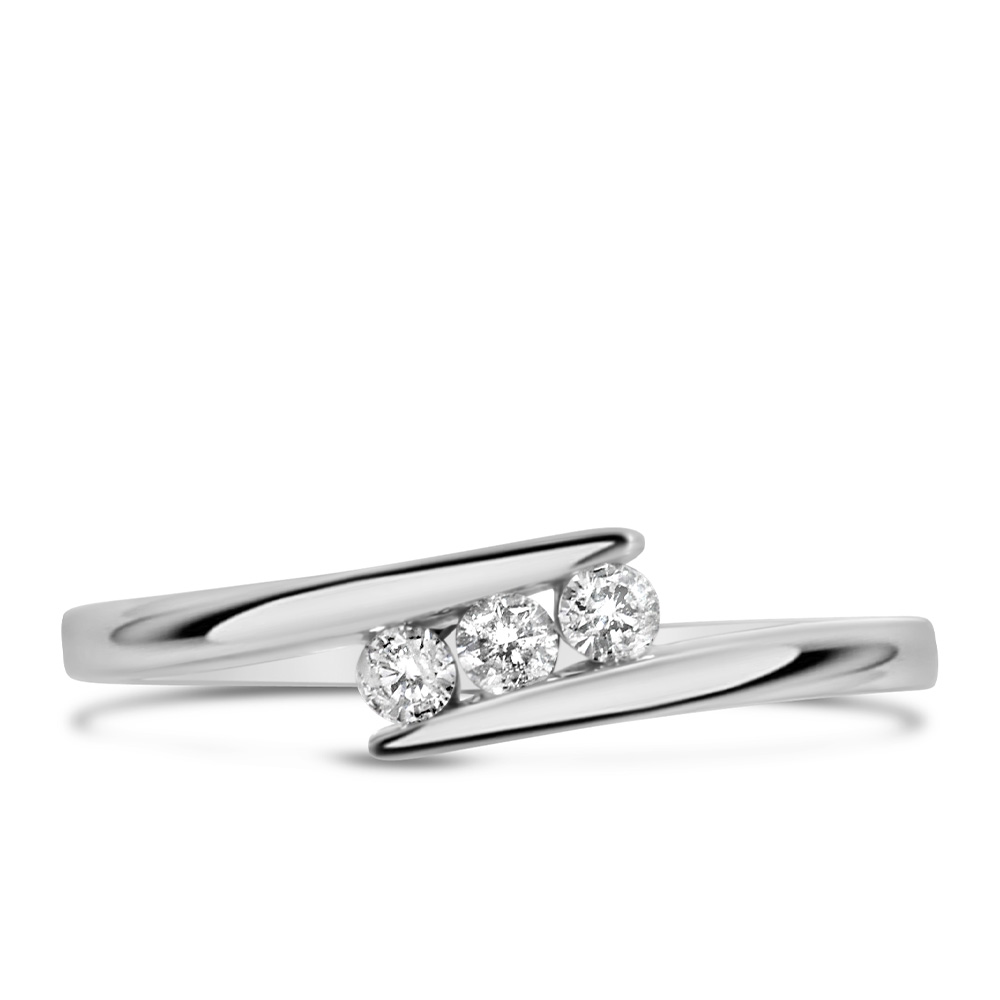 Ring with .15 Carat TW of Diamonds 10kt White Gold