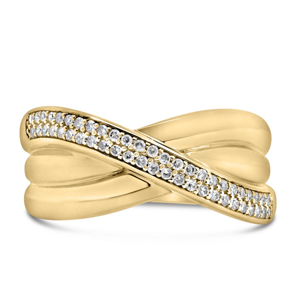 Ring with .20 Carat TW of Diamonds in 14kt Yellow Gold