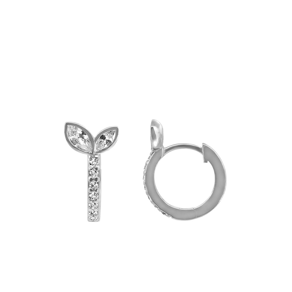 Earrings with Cubic Zirconia Sterling Silver