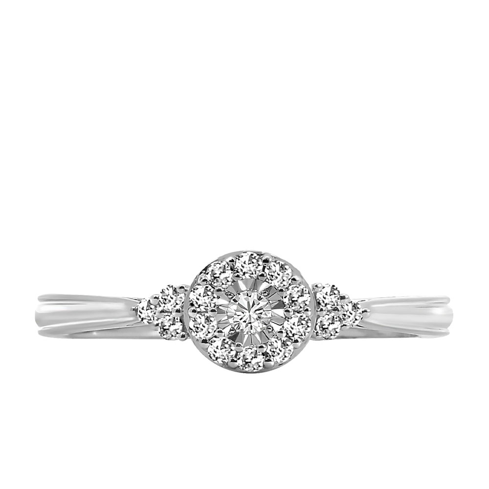 Ring with .20 Carat TW of Diamonds 10kt White Gold