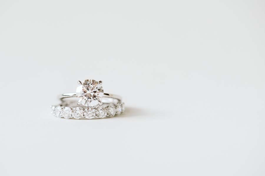 Round Engagement Ring with Carat TW of Lab Created Diamonds in 14kt Gold