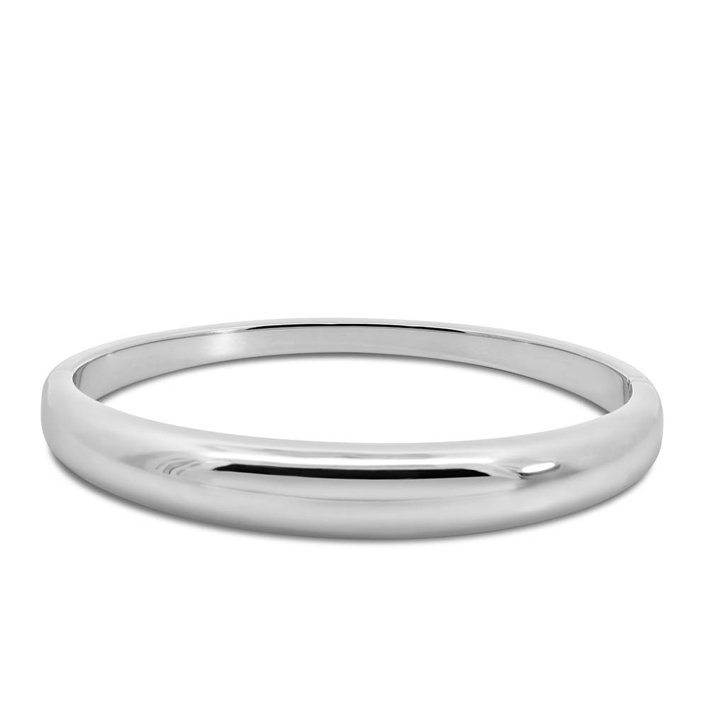 4-10MM Alina Dome Bangle Sterling Silver