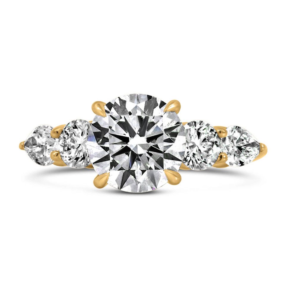 Engagement Ring with 3.00 Carat TW of Lab Created Diamonds in 14kt Yellow Gold (Copy)