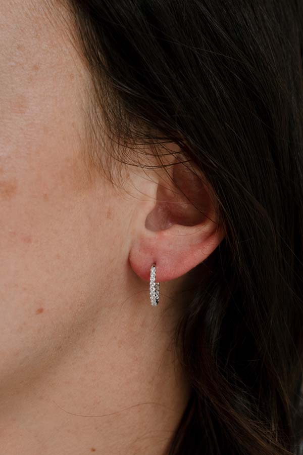 Earrings with 1.00 Carat TW of Lab Created Diamonds in 14kt White Gold