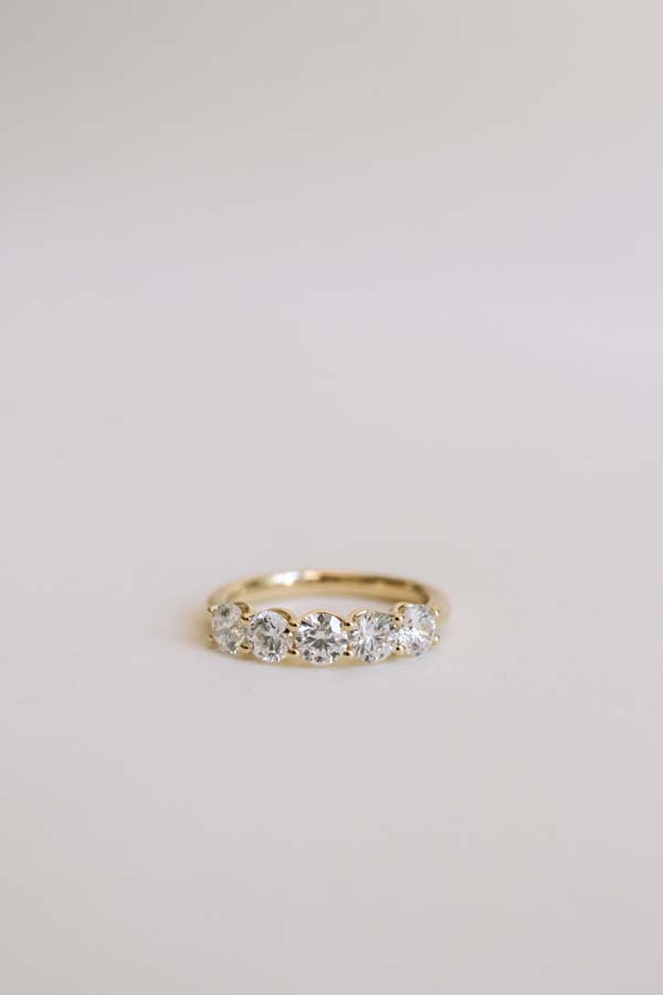 Ring with 1.25 Carat TW of Lab Created Diamonds in 14kt Yellow Gold