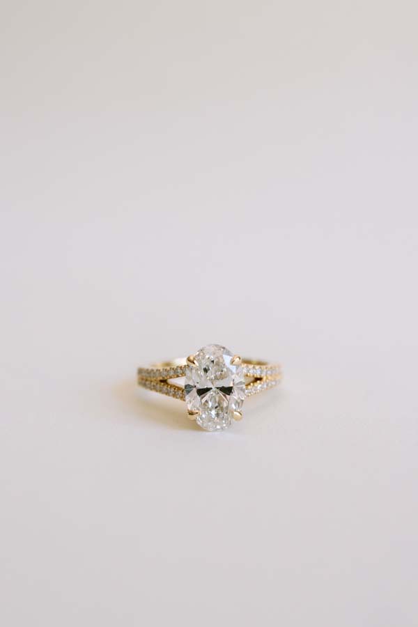 Ring with 2.80 Carat TW of Lab Created Diamonds in 14kt Yellow Gold