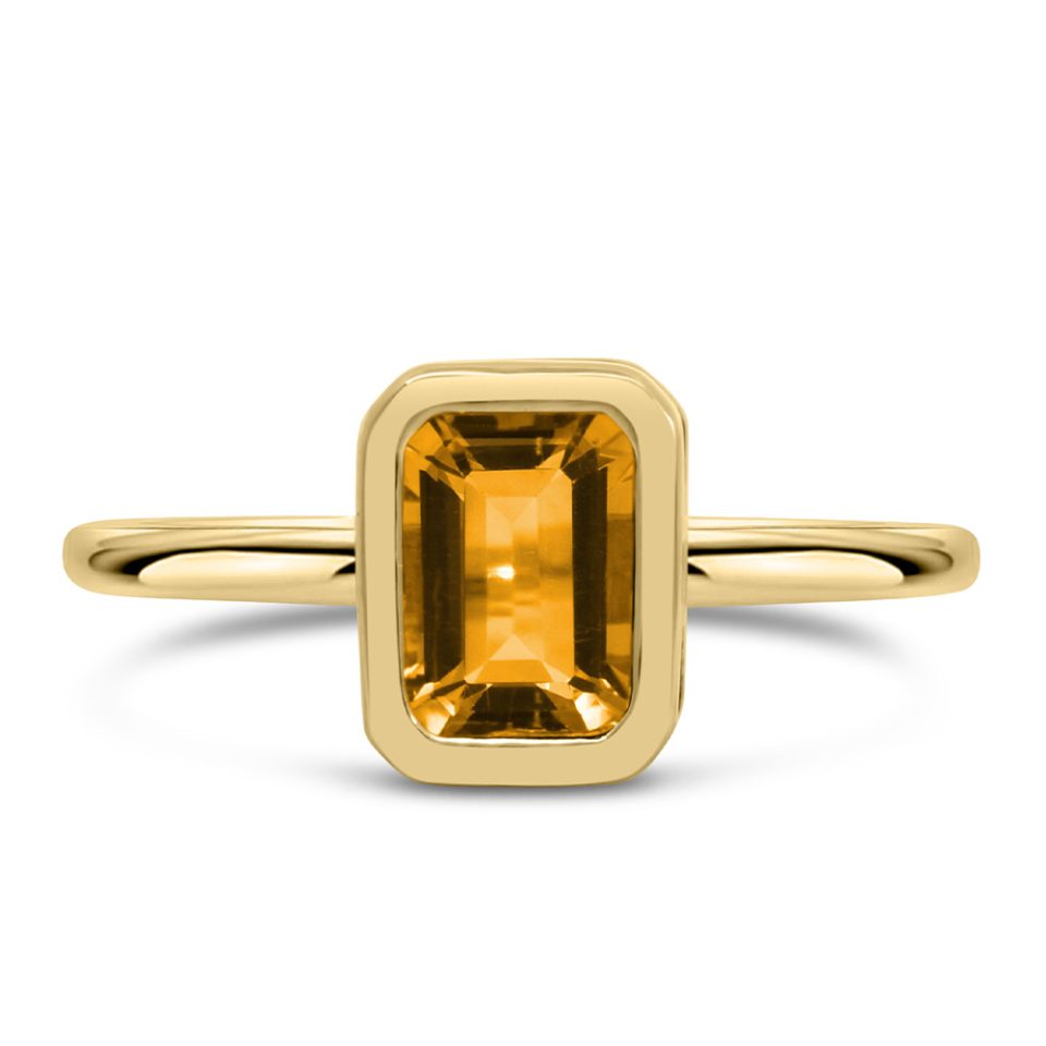 Citrine Ring in 10kt Yellow Gold