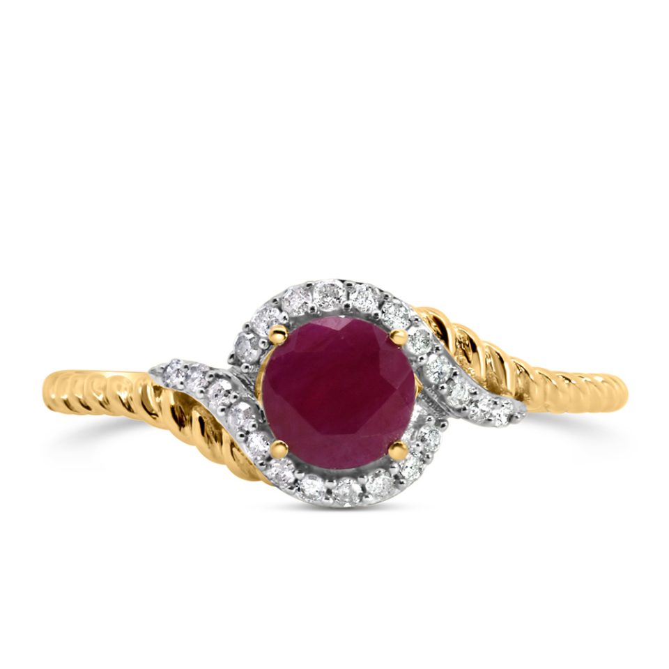 Ruby Ring in 10kt Yellow Gold