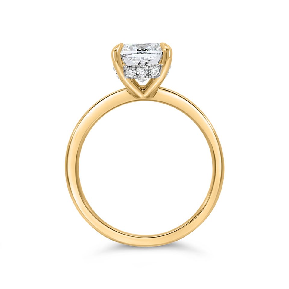 Ring with 2.22 Carat TW of Lab Created Diamonds in 14kt Yellow Gold