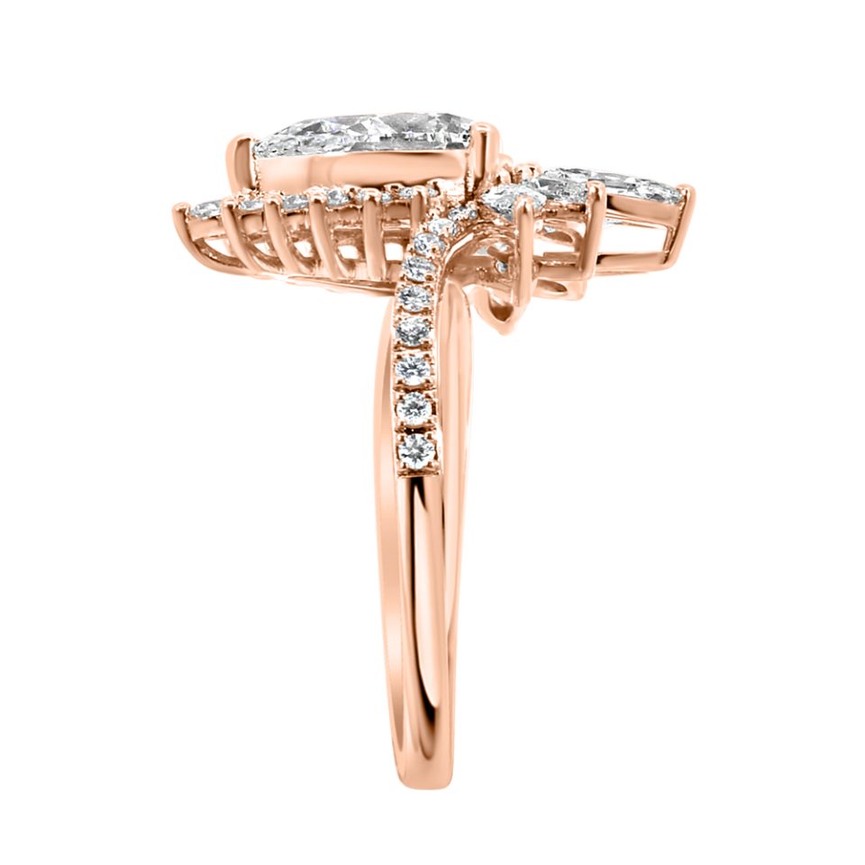 Ring with 2.05 Carat TW of Lab Created Diamonds in 14kt Rose Gold