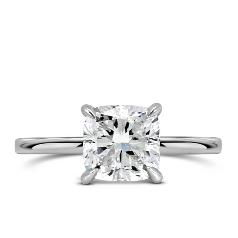 Ring with 2.12 Carat TW of Lab Created Diamonds in 14kt White Gold