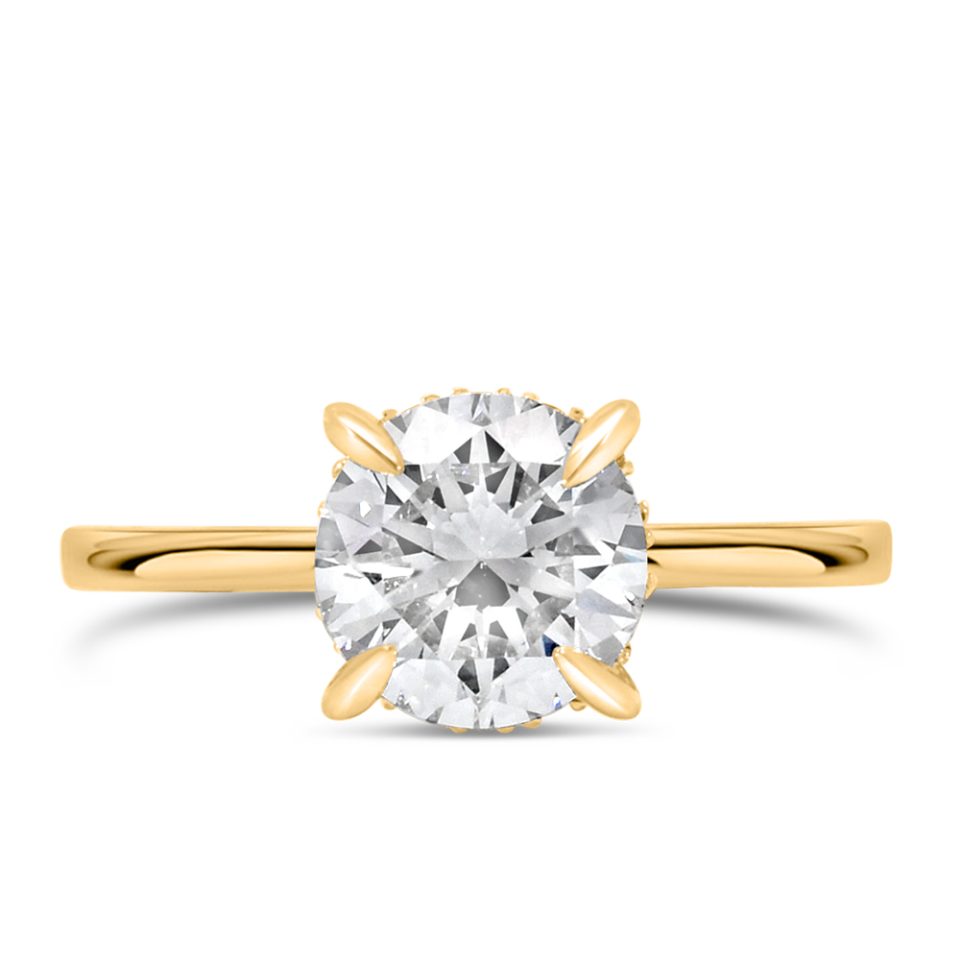 Ring with 2.12 Carat TW of Lab Created Diamonds in 14kt Yellow Gold