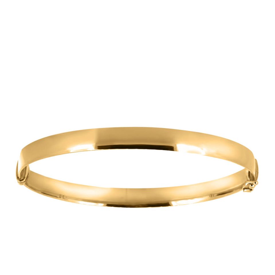 6MM Bangle in 10kt Yellow Gold