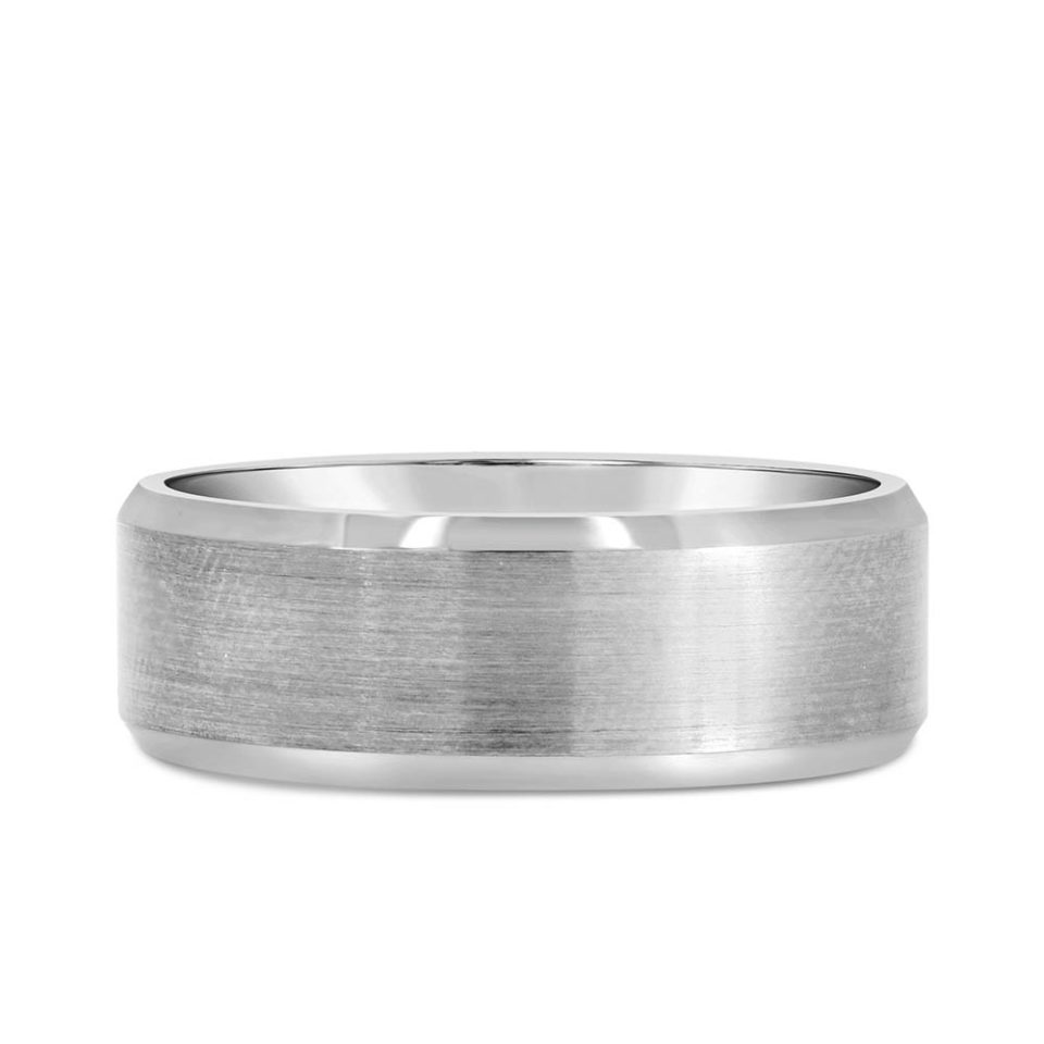 8MM Comfort Fit Wedding Band in Tungsten