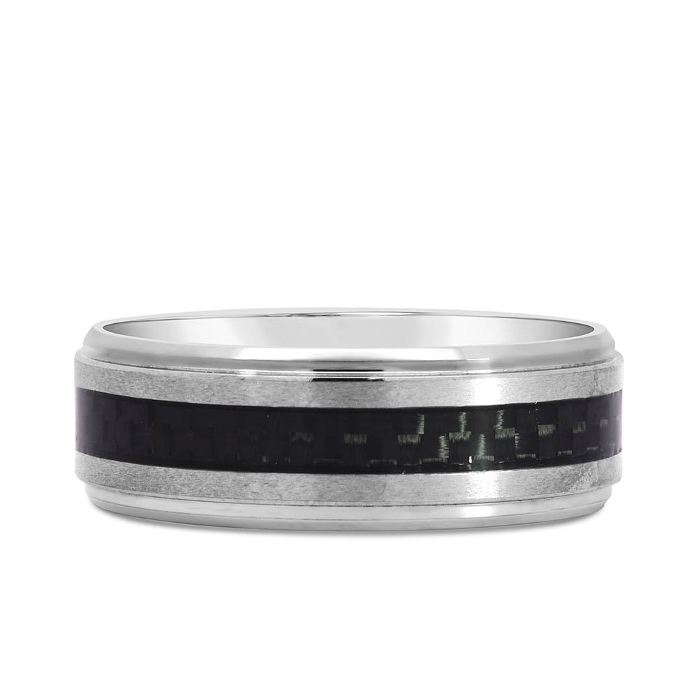 8MM Comfort Fit Wedding Band Tungsten