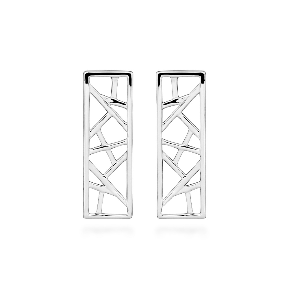 Geometric Earrings in Sterling Silver