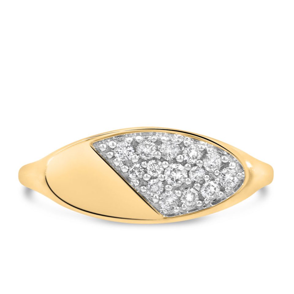 Diamond Ring with .20 Carat TW in 10kt Yellow Gold