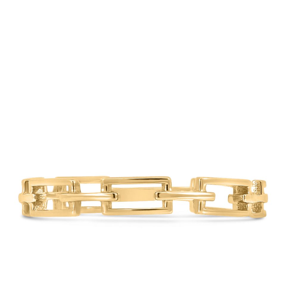 Chain Link Ring in 10kt Yellow Gold