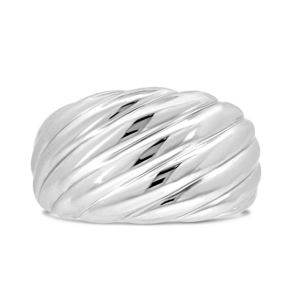 Bold Wave Ring in Sterling Silver