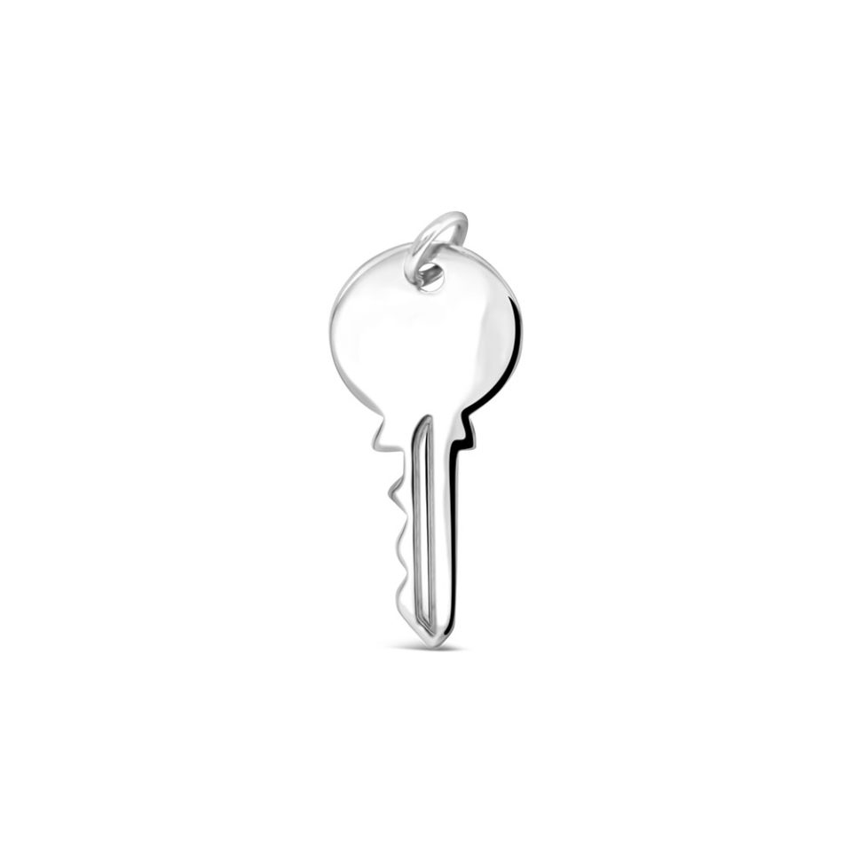 Key White Gold Pendant